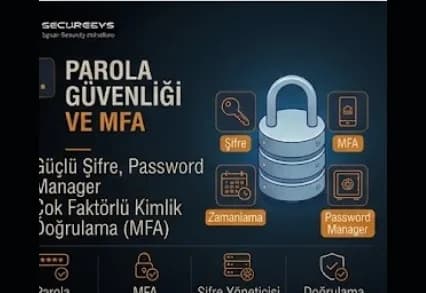 Parola Güvenliği ve MFA: Güçlü Şifre, Password Manager ve Çok Faktörlü Kimlik Doğrulama