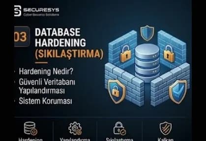 Database Hardening Nedir? Güvenli Veritabanı Yapılandırması Nasıl Yapılır?