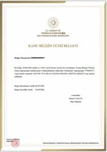 Kamu Bilişim Hizmet Yetki Belgesi
