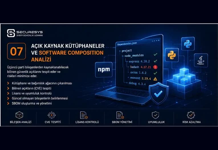 Açık Kaynak Kütüphaneler ve Software Supply Chain Güvenliği: SCA ve SBOM Rehberi