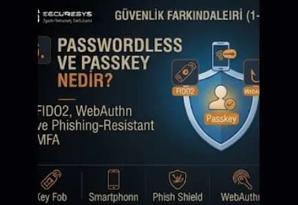Passwordless Authentication ve Passkey Nedir? FIDO2, WebAuthn ve Phishing-Resistant MFA