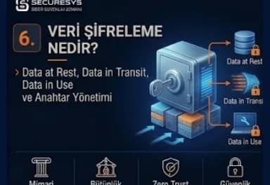 Veri Şifreleme Nedir? Data at Rest, Data in Transit, Data in Use ve Anahtar Yönetimi