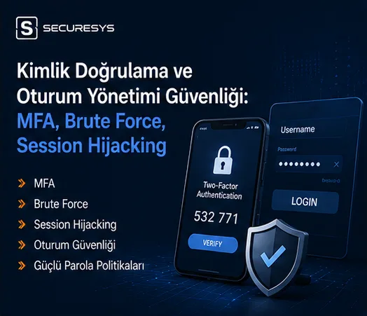 Authentication and session management security: MFA, brute force, session hijacking